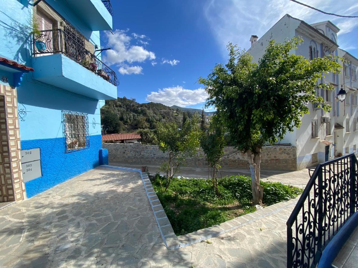 Maison D'Hote Bien Equipe Au Centre De Чефчауен Екстериор снимка
